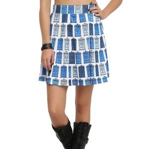 Her Universe Doctor Who TARDIS Blue Mini Skirt